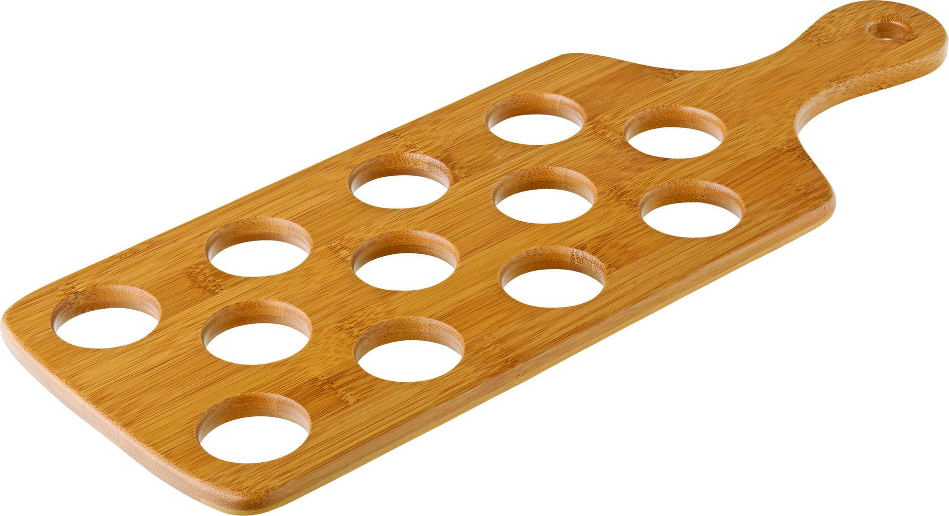 Bamboo Shot Paddle - To hold 12 Shots 16 x 6